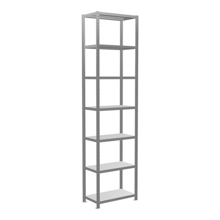 Schulte Grundregal Steckregal MULTIplus250 3000 x 750 x 400 mm 7 Fachböden Kreuzstrebe verzinkt