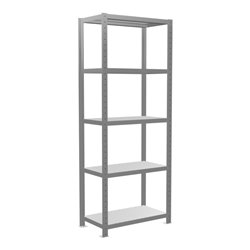 Schulte Grundregal Steckregal MULTIplus250 2000 x 750 x 400 mm 5 Fachböden Kreuzstrebe verzinkt