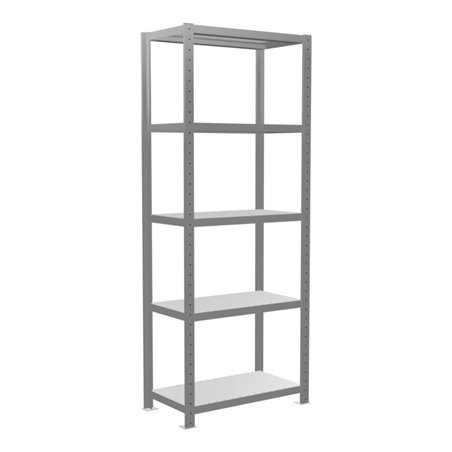 Schulte Grundregal Steckregal MULTIplus250 2000 x 750 x 400 mm 5 Fachböden Kreuzstrebe verzinkt