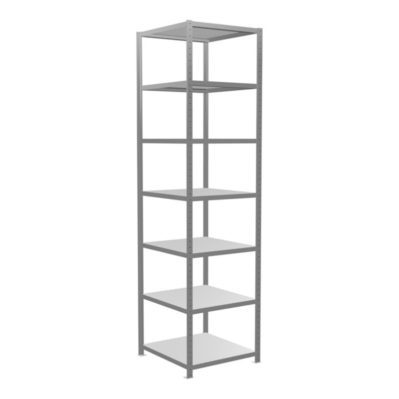 Schulte Grundregal Steckregal MULTIplus250 3000 x 750 x 800 mm 7 Fachböden Kreuzstrebe verzinkt