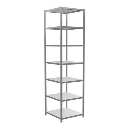 Schulte Grundregal Steckregal MULTIplus250 3000 x 750 x 800 mm 7 Fachböden Kreuzstrebe verzinkt