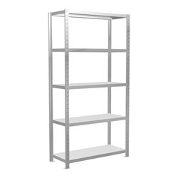 Schulte Grundregal Steckregal MULTIplus250 2000 x 1000 x 400 mm 5 Fachböden Kreuzstrebe RAL 7035 lichtgrau