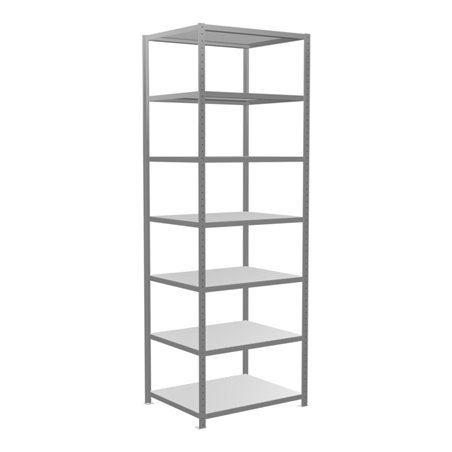 Schulte Grundregal Steckregal MULTIplus330 3000 x 1000 x 800 mm 7 Fachböden Kreuzstrebe verzinkt