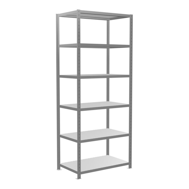 Schulte Grundregal Steckregal MULTIplus330 2500 x 1000 x 600 mm 6 Fachböden Kreuzstrebe verzinkt