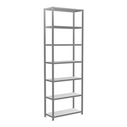 Schulte Grundregal Steckregal MULTIplus330 3000 x 1000 x 400 mm 7 Fachböden Kreuzstrebe verzinkt