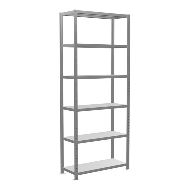 Schulte Grundregal Steckregal MULTIplus330 2500 x 1000 x 400 mm 6 Fachböden Kreuzstrebe verzinkt