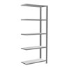 Schulte Anbauregal Büro-Steckregal MULTIplus85 1800 x 750 x 300 mm 5 Fachböden Kreuzstrebe verzinkt mit Anschlagleiste
