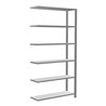 Schulte Anbauregal Büro-Steckregal MULTIplus85 2000 x 1000 x 300 mm 6 Fachböden Kreuzstrebe verzinkt mit Anschlagleiste