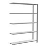 Schulte Anbauregal Büro-Steckregal MULTIplus85 1800 x 1300 x 300 mm 5 Fachböden Kreuzstrebe verzinkt mit Anschlagleiste
