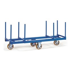 fetra Langmaterial-Wagen 2111 - Tragkraft 1200kg Polyurethan-Reifen