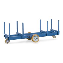 fetra Langmaterial-Wagen 2123 - Tragkraft 3000kg Polyurethan-Reifen