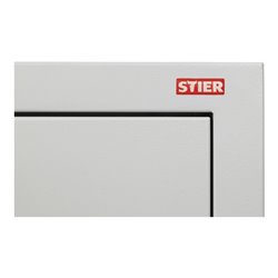 STIER Universalschrank mit 4 Fachböden 1800x800x380mm lichtgrau verschweißt