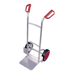 VARIOfit Aluminiumkarre niedrig Vollgummibereifung Schaufel 320 x 250 mm