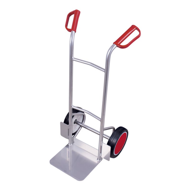 VARIOfit Aluminiumkarre niedrig Vollgummibereifung Schaufel 320 x 250 mm