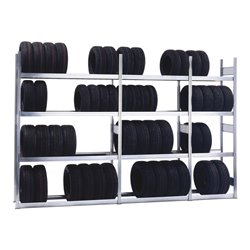 Regalwerk BERT-Reifenregal Anbaufeld Stecksystem verzinkt HxBxT 2500x875x500 mm