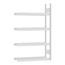 Regalwerk BERT-Reifenregal Anbaufeld Stecksystem verzinkt HxBxT 2500x875x500 mm