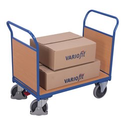 VARIOfit Doppel-Stirnwandwagen mit Holz 1.000 x 700 mm