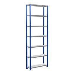 Schulte Grundregal Steckregal MULTIplus330 3000 x 1000 x 300 mm 7 Fachböden Kreuzstrebe RAL 5010 enzianblau/verzinkt