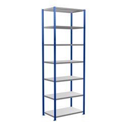 Schulte Grundregal Steckregal MULTIplus330 3000 x 1000 x 600 mm 7 Fachböden Kreuzstrebe RAL 5010 enzianblau/verzinkt