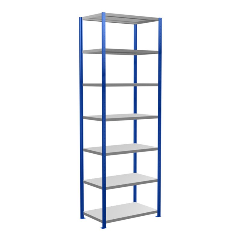 Schulte Grundregal Steckregal MULTIplus330 3000 x 1000 x 600 mm 7 Fachböden Kreuzstrebe RAL 5010 enzianblau/verzinkt