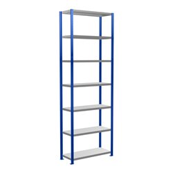 Schulte Grundregal Steckregal MULTIplus330 3000 x 1000 x 400 mm 7 Fachböden Kreuzstrebe RAL 5010 enzianblau/verzinkt