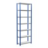 Schulte Grundregal Steckregal MULTIplus330 3000 x 1000 x 400 mm 7 Fachböden Kreuzstrebe RAL 5010 enzianblau/verzinkt
