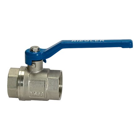 Riegler Kugelhahn »valve line«, Handhebel blau, MS vern., IG/IG, G 2