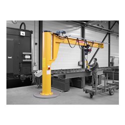 Vetter Wandschwenkkran ASSISTENT + Standard-Lagerkonsole + Elektrokettenzug 250kg, 5,0m