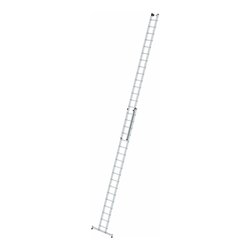MUNK Aluminium-Schiebeleiter 2-teilig nivello®-Traverse 2 x 18 Sprossen