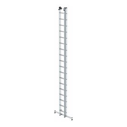 MUNK Aluminium-Schiebeleiter 2-teilig nivello®-Traverse 2 x 18 Sprossen