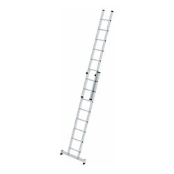 MUNK Aluminium-Schiebeleiter 2-teilig nivello®-Traverse 2 x 8 Sprossen