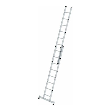 MUNK Aluminium-Schiebeleiter 2-teilig nivello®-Traverse 2 x 8 Sprossen