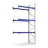 Bito Palettenregal-Set P1 Anbaufeld mit 3 Ebenen H4000xT1100xL1890 mm 600 kg, unmontiert enzianblau