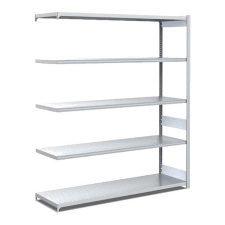 Bito Fachbodenregal Typ:L L1308xH2000xT524 mm, Anbaufeld 100 kg verzinkt