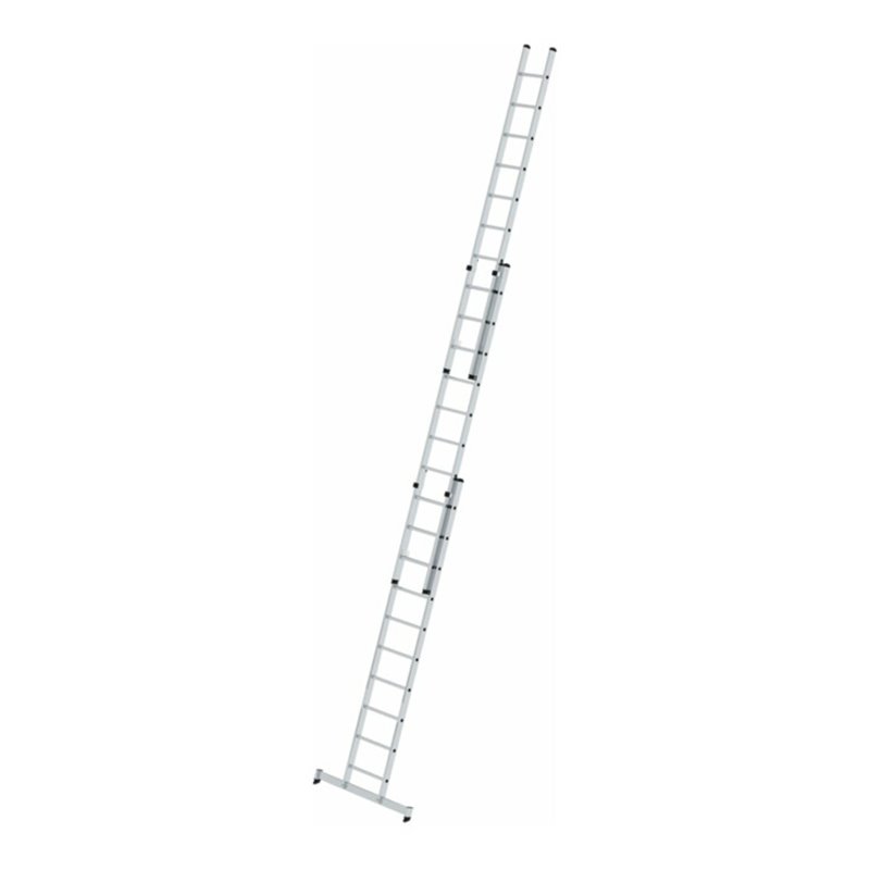 MUNK Aluminium-Schiebeleiter 3-teilig nivello®-Traverse 3 x 10 Sprossen
