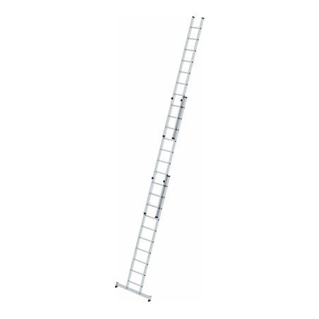MUNK Aluminium-Schiebeleiter 3-teilig nivello®-Traverse 3 x 10 Sprossen