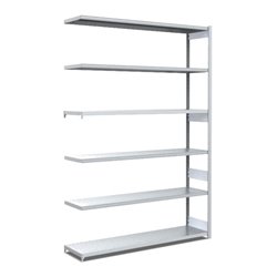 Bito Fachbodenregal Typ:L L1308xH2500xT424 mm, Anbaufeld 100 kg verzinkt