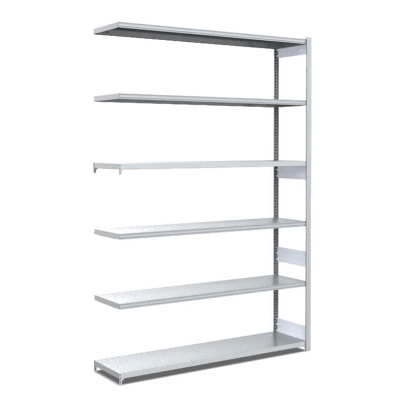 Bito Fachbodenregal Typ:L L1308xH2500xT424 mm, Anbaufeld 100 kg verzinkt