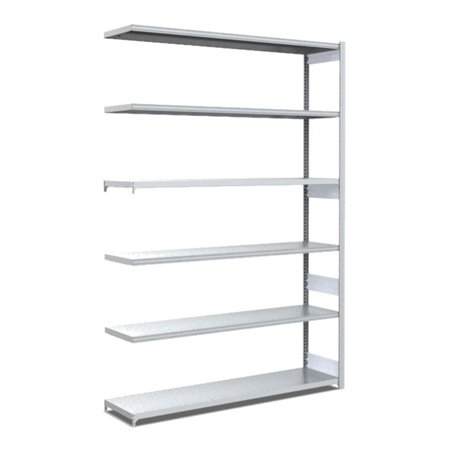 Bito Fachbodenregal Typ:L L1308xH2500xT424 mm, Anbaufeld 100 kg verzinkt