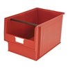 Bito Sichtlagerkasten PK Set inklusive Etikett / PK1 L500xB315xH300 mm, rot mit Tragestange
