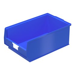 Bito Sichtlagerkasten PK Set inklusive Etikett / PK2 L500xB315xH200 mm, blau