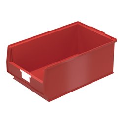 Bito Sichtlagerkasten PK Set inklusive Etikett / PK2 L500xB315xH200 mm, rot