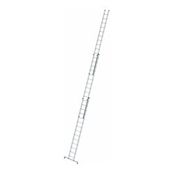 MUNK Aluminium-Schiebeleiter 3-teilig nivello®-Traverse 3 x 14 Sprossen