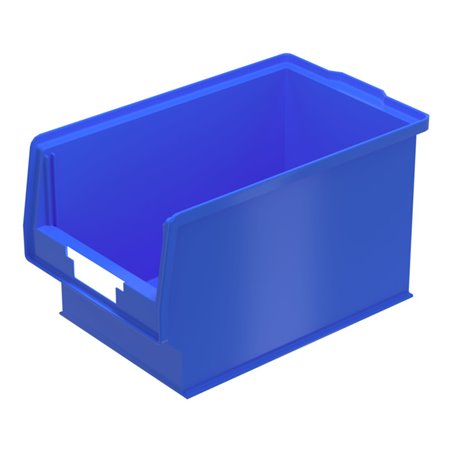 Bito Sichtlagerkasten PK Set inklusive Etikett / PK401 L350xB210xH200 mm, blau