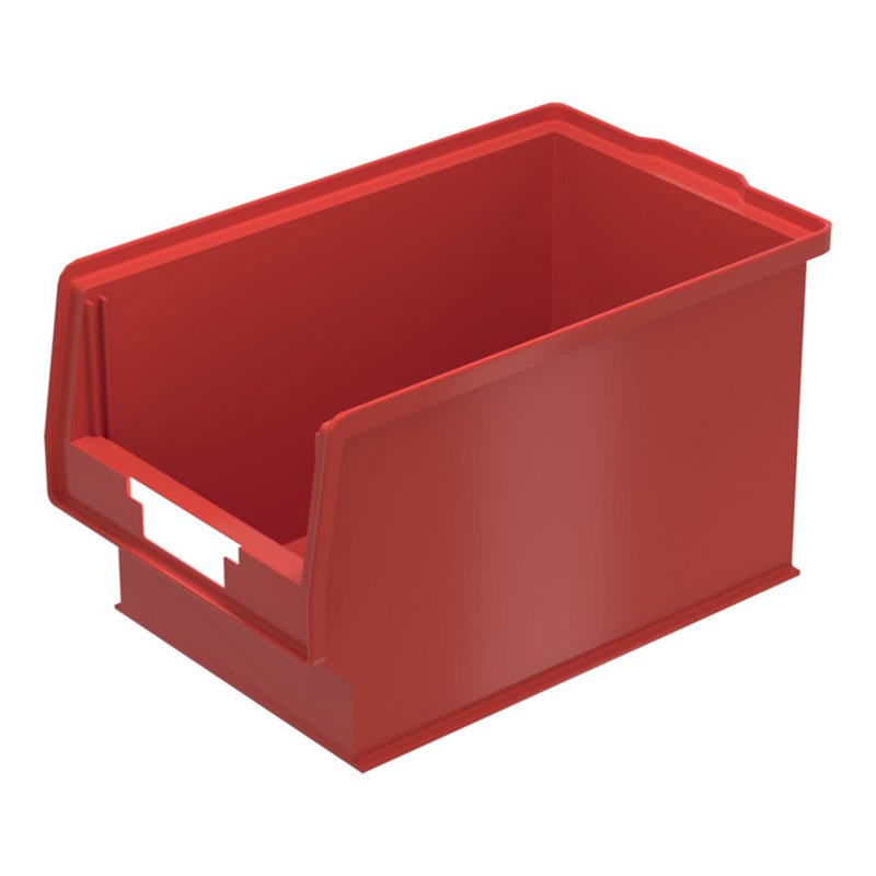 Bito Sichtlagerkasten PK Set inklusive Etikett / PK401 L350xB210xH200 mm, rot