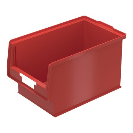 Bito Sichtlagerkasten PK Set inklusive Etikett / PK401 L350xB210xH200 mm, rot