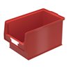 Bito Sichtlagerkasten PK Set inklusive Etikett / PK401 L350xB210xH200 mm, rot
