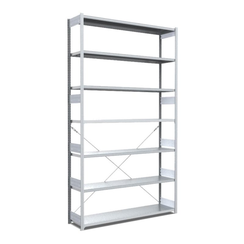 Bito Fachbodenregal Typ:M L1358xH3000xT424 mm, Grundfeld 200 kg verzinkt