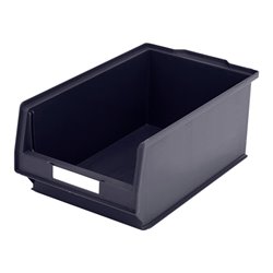 Bito Sichtlagerkasten-Set PK3 inklusive Etikett L350xB210xH145 mm, schwarz