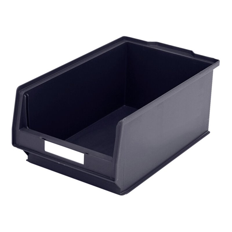 Bito Sichtlagerkasten-Set PK3 inklusive Etikett L350xB210xH145 mm, schwarz